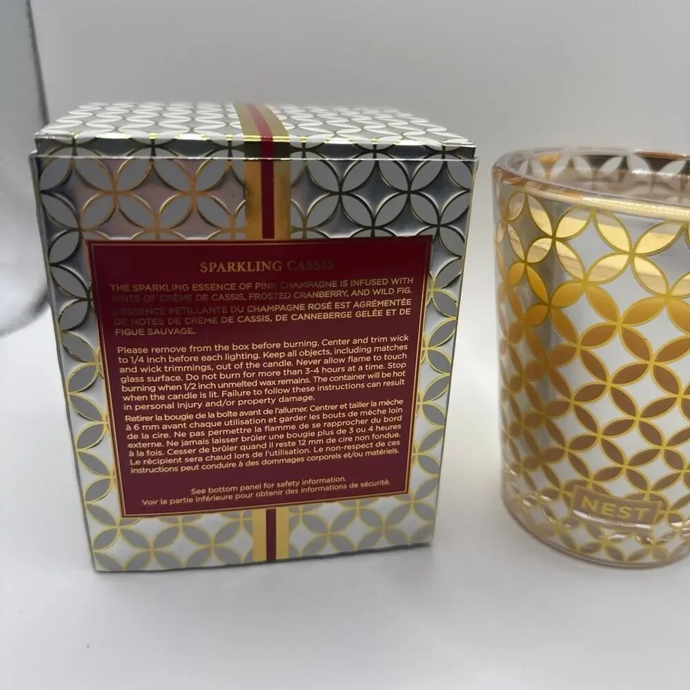 Nest Fragrances Sparkling Cassis Scented Candle, 8.1oz 230g